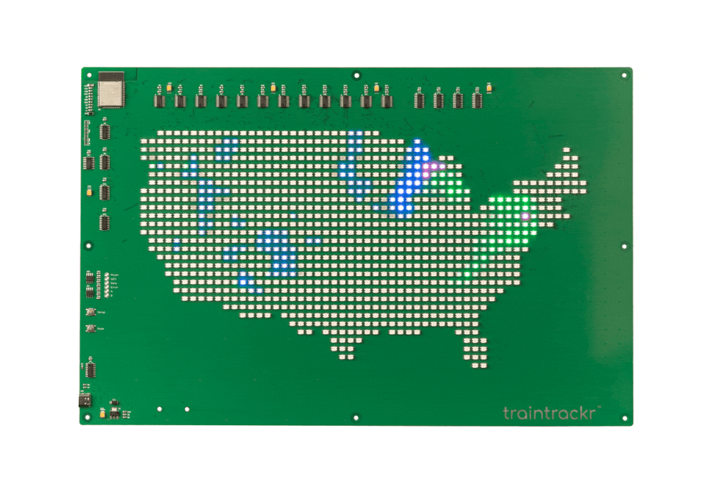 US Map Trackr (Color)